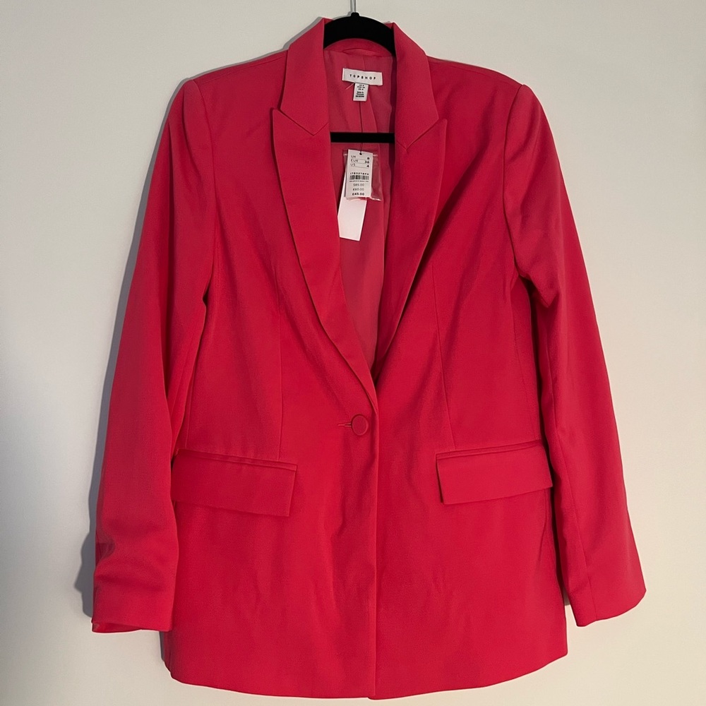 Hot Pink Topshop Blaser